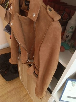 Chaqueta Biker Stradivarius Marrón