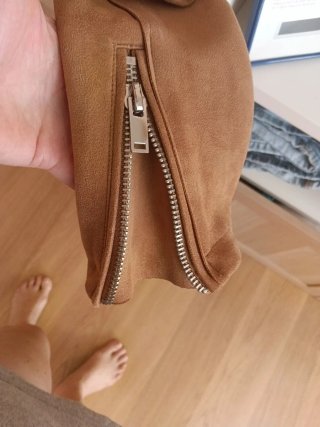 Chaqueta Biker Stradivarius Marrón