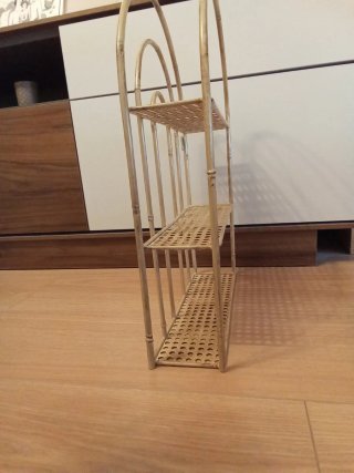 Estantería metálica imitación madera 48x35x10cm