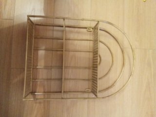 Estantería metálica imitación madera 48x35x10cm