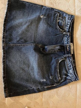Falda vaquera Stradivarius azul