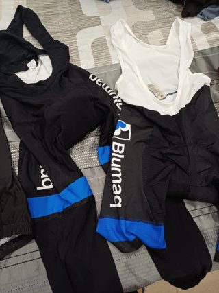 Maillot Ciclismo Azul y Negro Talla M