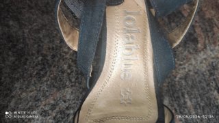 Sandalias de tacón negras