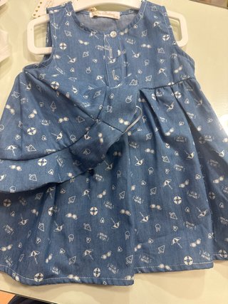 Vestido infantil estampado verano