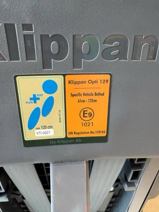 Silla Auto Klippan Opti129 Negra