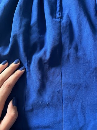 Traje Flamenca Azul Eléctrico Exclusivo