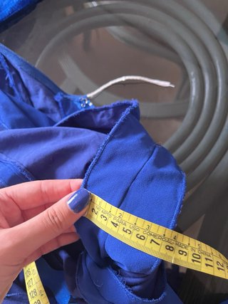 Traje Flamenca Azul Eléctrico Exclusivo
