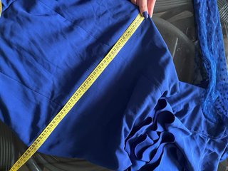 Traje Flamenca Azul Eléctrico Exclusivo