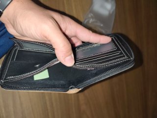 Monedero con cremallera y tarjetero