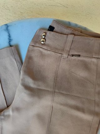 Pantaloni Liu Jo beige a sigaretta