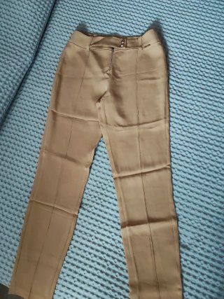 Pantaloni Liu Jo beige a sigaretta