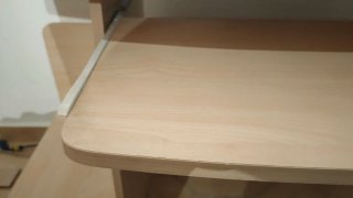 Escritorio de madera y metal 120*55*75