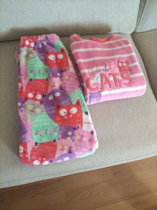 Pijama niña gatitos talla 12 años
