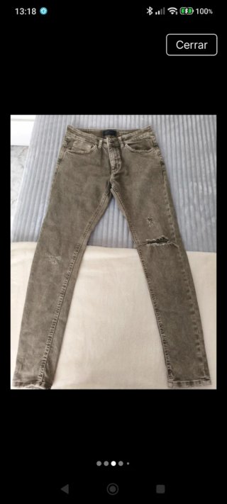 Pantalones vaqueros Zara hombre rotos y
