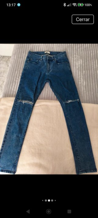 Pantalones vaqueros Zara hombre rotos y
