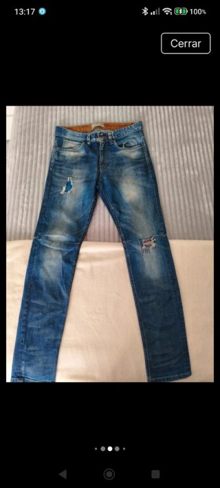 Pantalones vaqueros Zara hombre rotos y