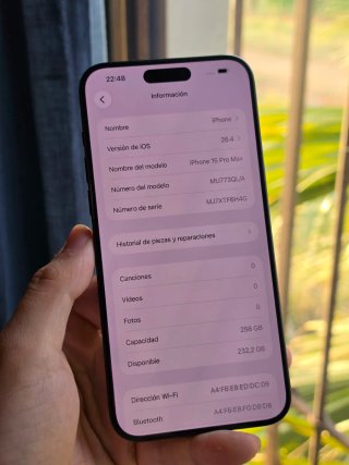 iPhone 15 Pro Max 256GB Negro como a estrenar