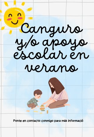 Niñera y/o clases particulares