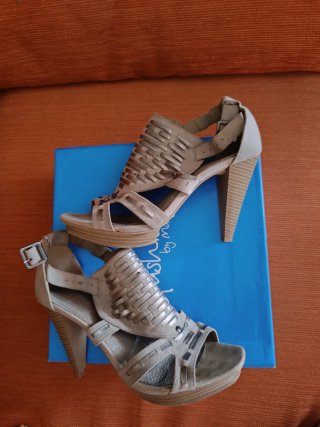 Sandalias tacón alto ante TALLA 38