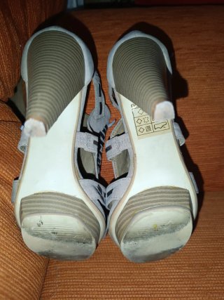 Sandalias tacón alto ante TALLA 38