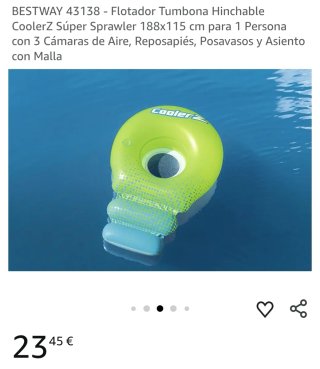 BESTWAY 43138 - Flotador Tumbona Hinchable CoolerZ