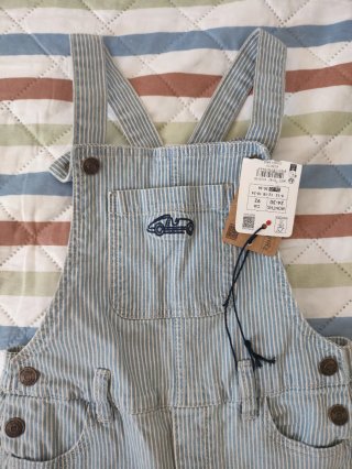 Peto niño rayas azul/blanco T2