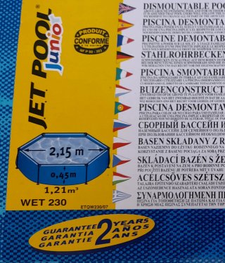 Piscina infantil desmontable azul
