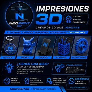 IMPRESIONES 3D PERSONALIZADAS: Llaveros, figuras..