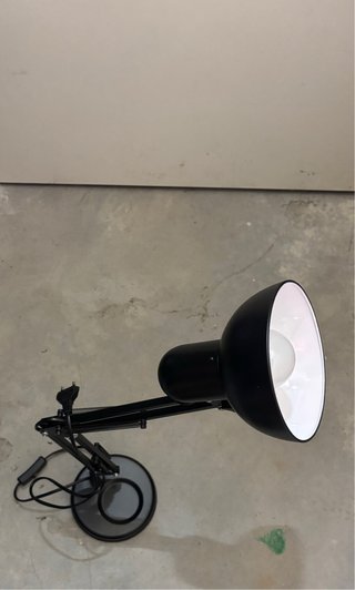 Lámpara flexo de oficina negra