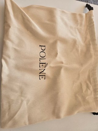 Bolso Polène Negro Piel Dorado