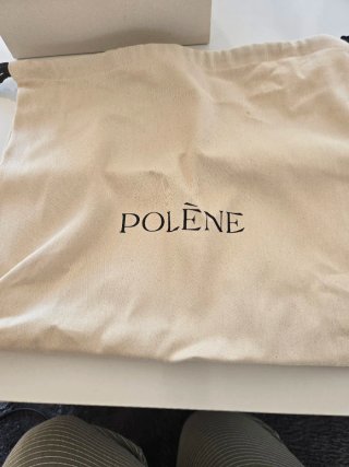 Bolso Polène Negro Piel Dorado