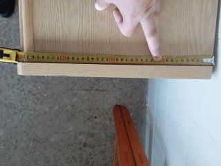 Escritorio madera con ruedas