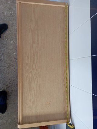 Escritorio madera con ruedas