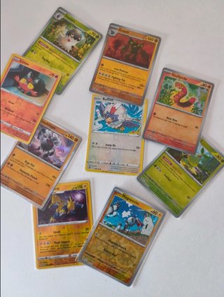 Lote 9 Cartas Pokémon Holográficas Ventao o Cambio