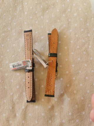 2 piel correas para reloj de pulsera