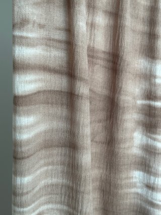 Pantalón Zara Tye Dye Beige Ancho talla L