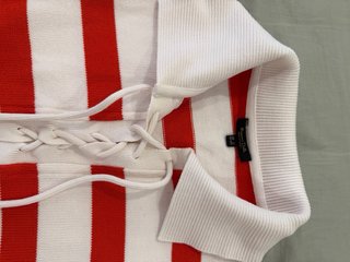 Jersey Massimo Dutti rayas rojo y blanco