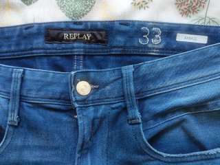 Vaqueros Replay Anbass W33 L32 Azules. Nuevos