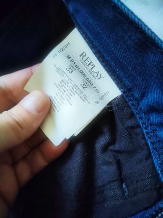 Vaqueros Replay Anbass W33 L32 Azules. Nuevos