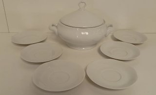 JUEGO DE CONSOME ALLEGRO 14 PIEZAS DE PORCELANA