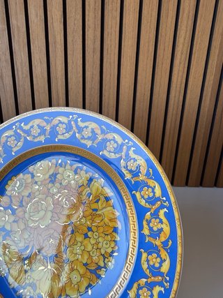 Rosenthal Versace Plato Floralia Azul
