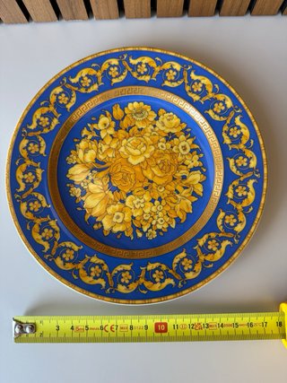 Rosenthal Versace Plato Floralia Azul