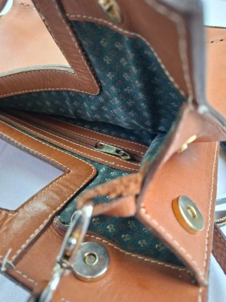 Bolso Piel Lardieri Vintage 90s Hombro