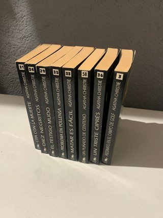 NUEVO LOTE DE 8 NOVELAS BOLSILLO AGATHA CHRISTIE