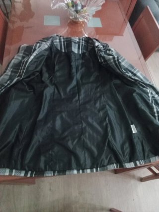 Gabardina a cuadros