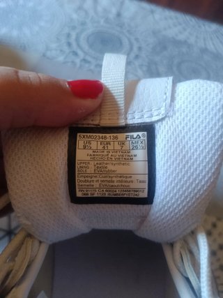 Zapatillas Fila Blancas Talla 41