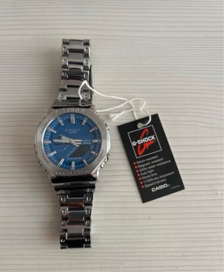 Reloj G-SHOCK GM2100 Azul y Plateado