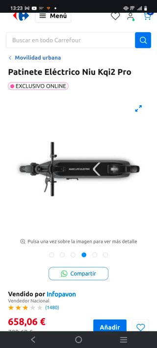 Patinete Eléctrico Niu KQi2 Pro