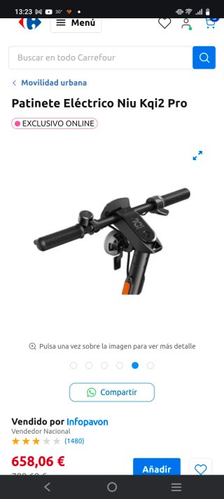 Patinete Eléctrico Niu KQi2 Pro