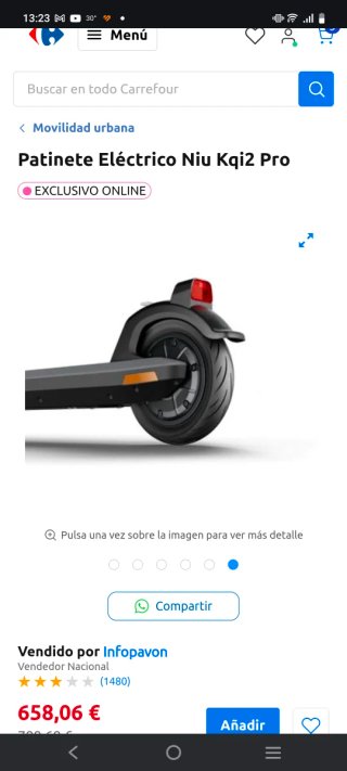 Patinete Eléctrico Niu KQi2 Pro